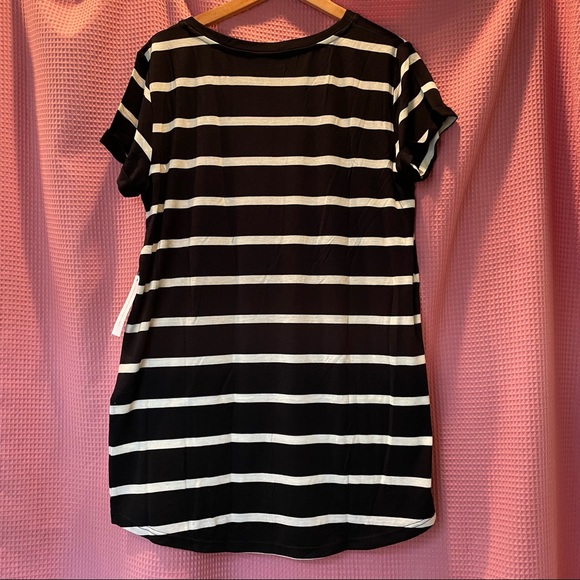 ModCloth Striped T-Shirt Tunic Top NWT Sz L - Picture 4 of 9